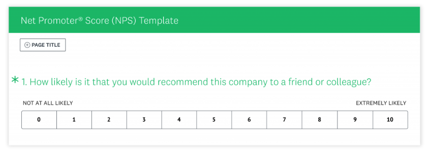 Net Promoter Score Template