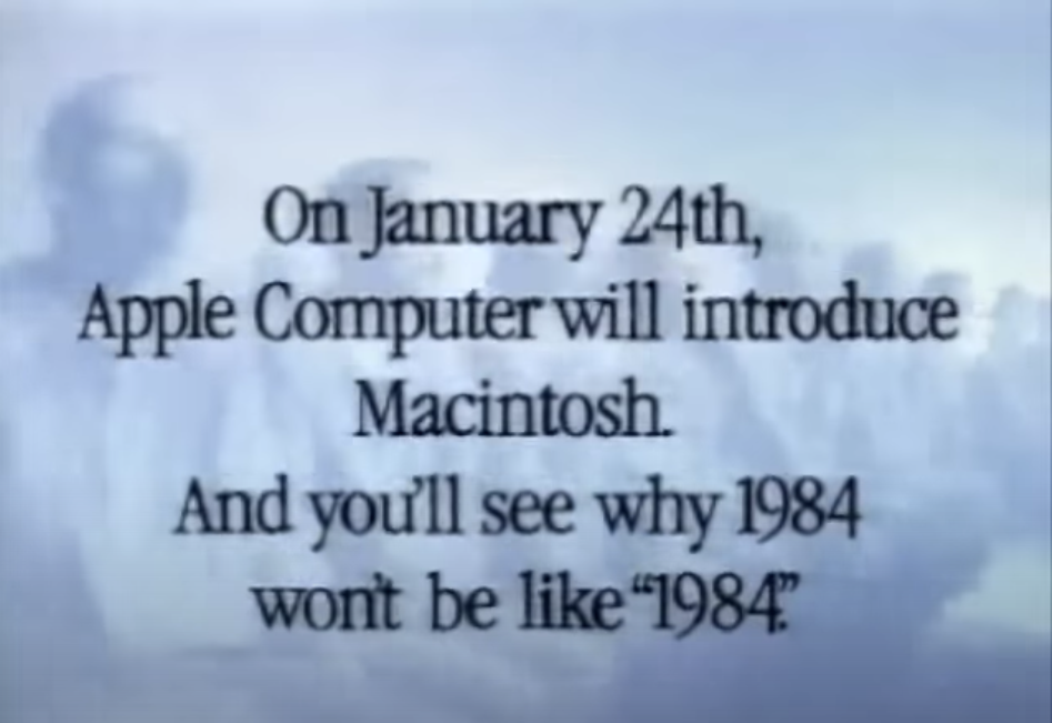 Apple's 1984 commercial is a masterclass in storytelling. 