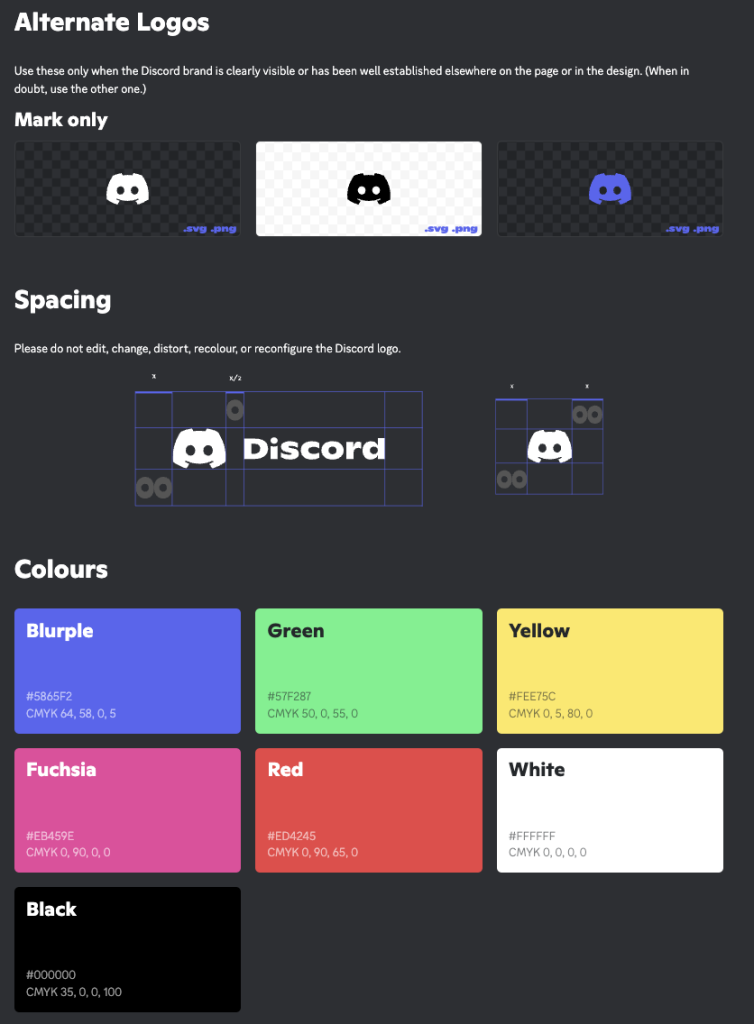 Discord follows color palettes, logos and personality for all its social media handles. From content style to colors, everything is aligned with Discord’s distinct design style and personality of “a playful and fun brand that doesn’t take ourselves too seriously.” 