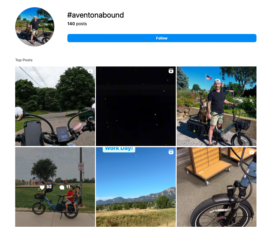 Example of successfully measuring social media sentiment for product launches: Launch of the Aventon Abound electric cargo bike