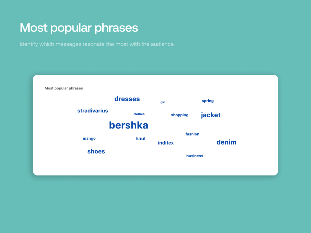 Conversational trends bershka